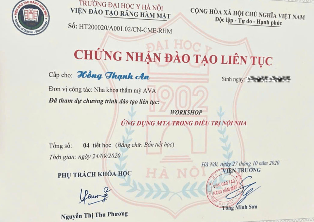 bằng cấp bác sĩ An bằng cấp bác sĩ An